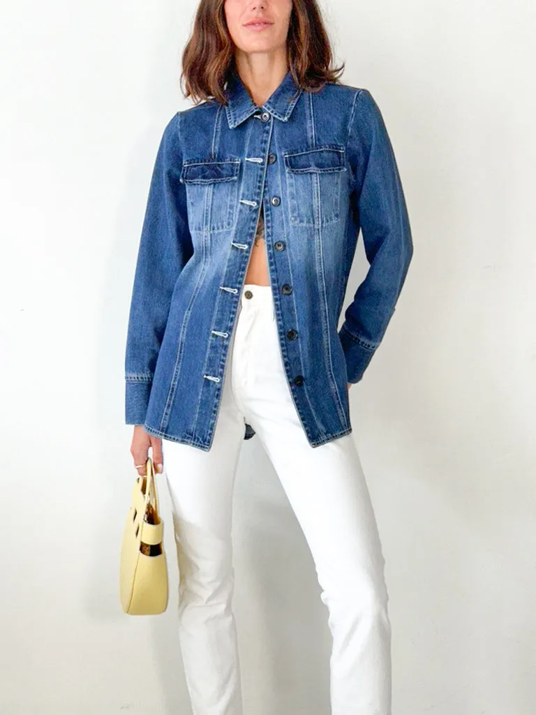 High Waist Crop Straight Jeans