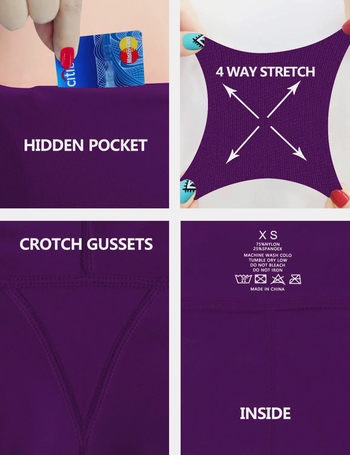 High Waist Gym Pants eggplantpurple_Gym