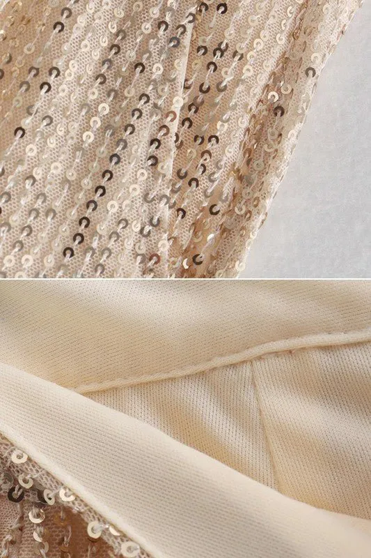 High Waist Sequins Pants
