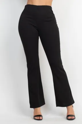 high waisted fit & flare pant