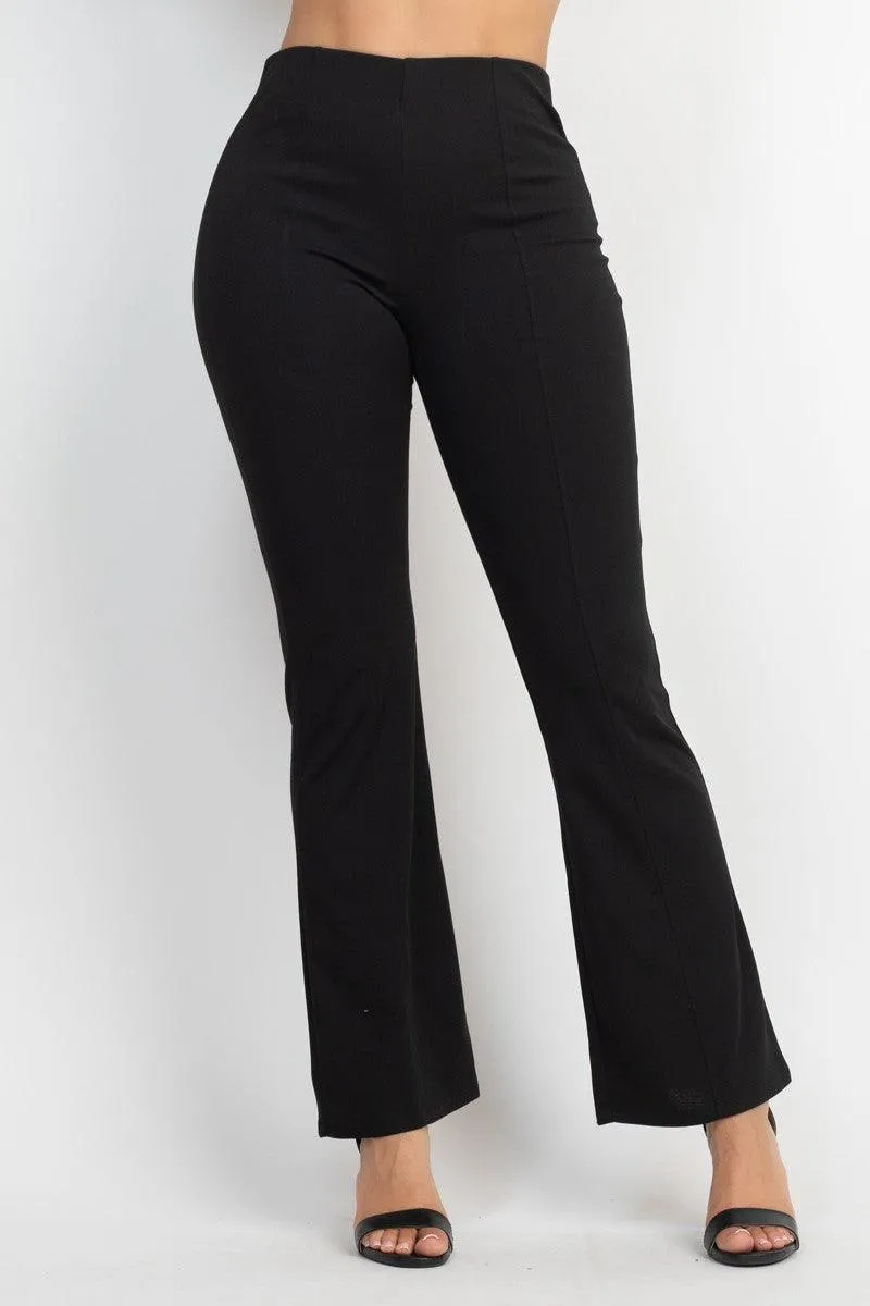 high waisted fit & flare pant