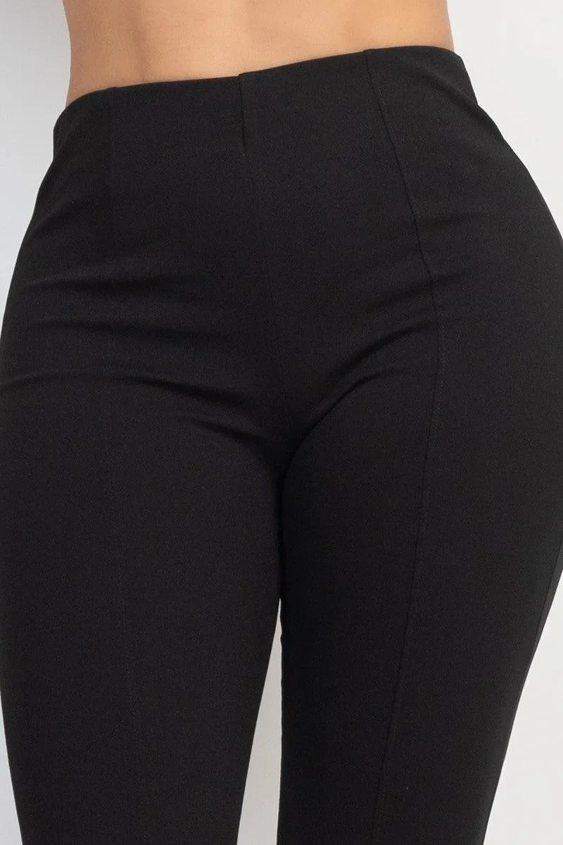 high waisted fit & flare pant