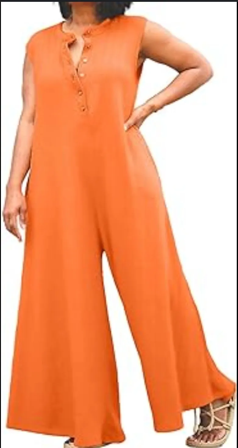 It's A Wrap Wideleg Rust Jumpsuit