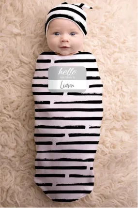 Itzy Ritzy Cutie Cocoon Matching Cocoon & Hat Set - Dot Dot Dash