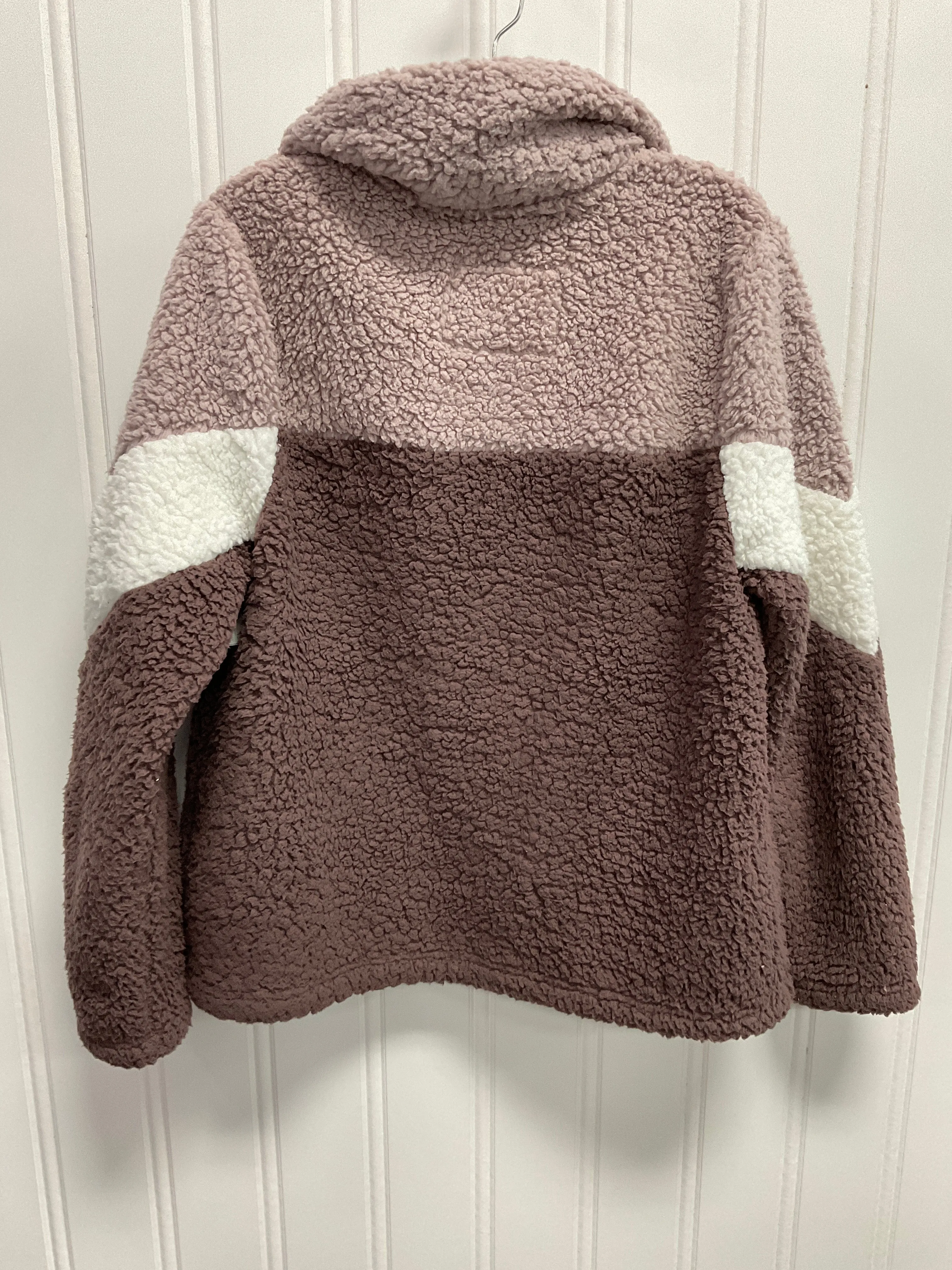 Jacket Faux Fur & Sherpa By Members Mark In Purple, Size:L