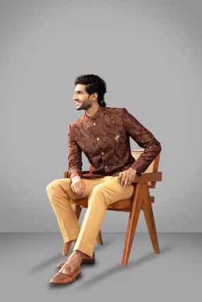Jacquard Bandhgala Jacket