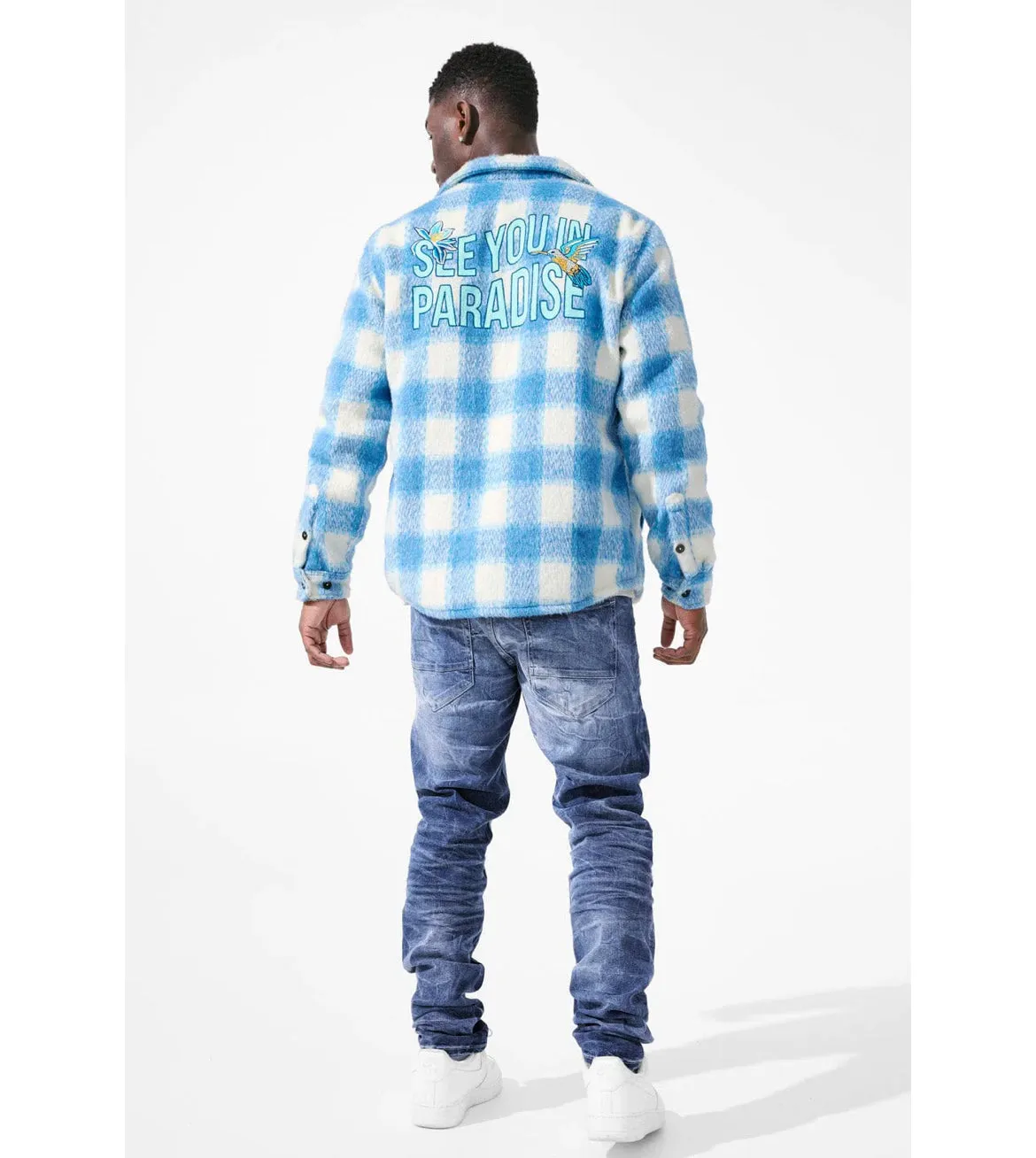 Jordan Craig Jacket - See You In Paradise Flannel - Blue - 2552