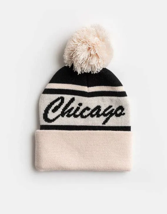 Kids Chicago Beanie in Script