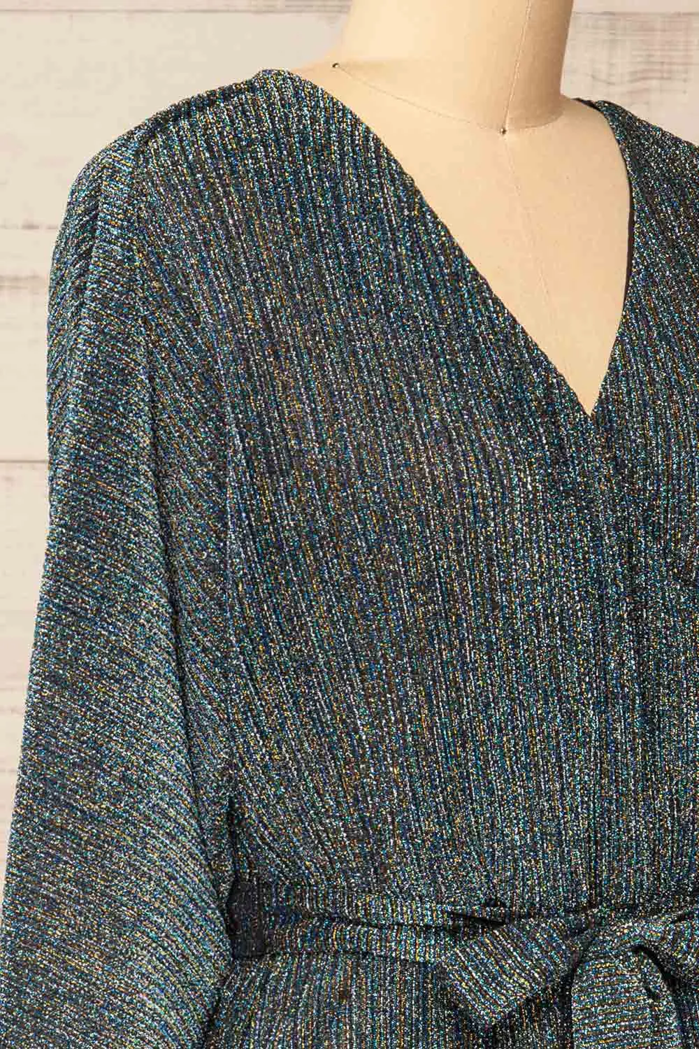 Kisumu | Short Sparkly Wrap Dress