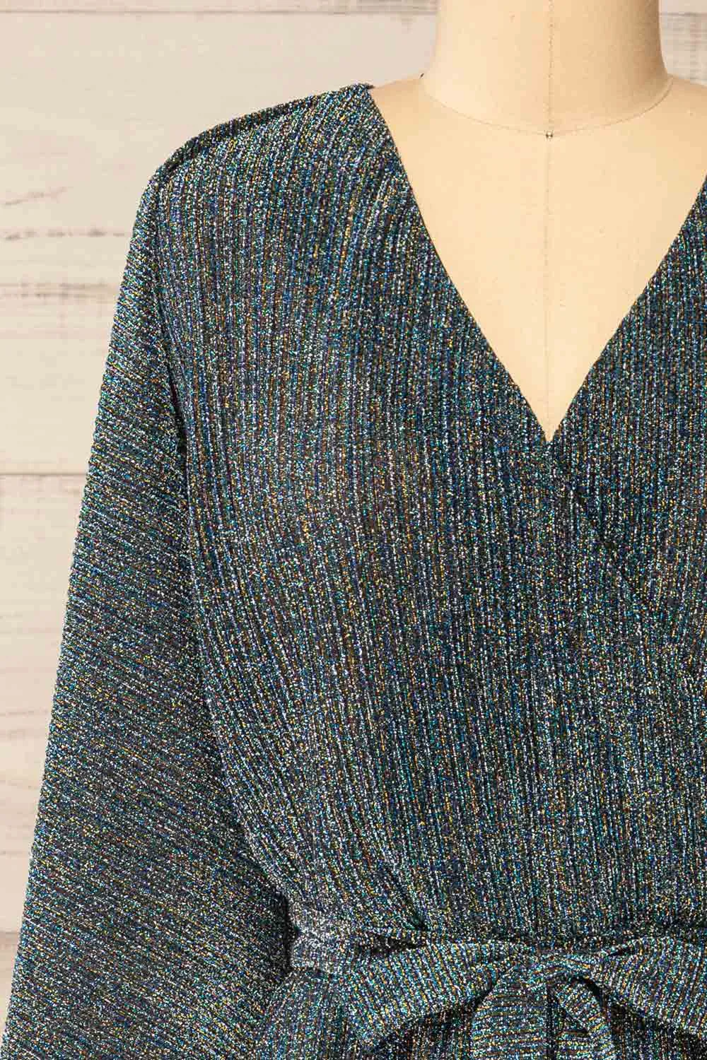 Kisumu | Short Sparkly Wrap Dress