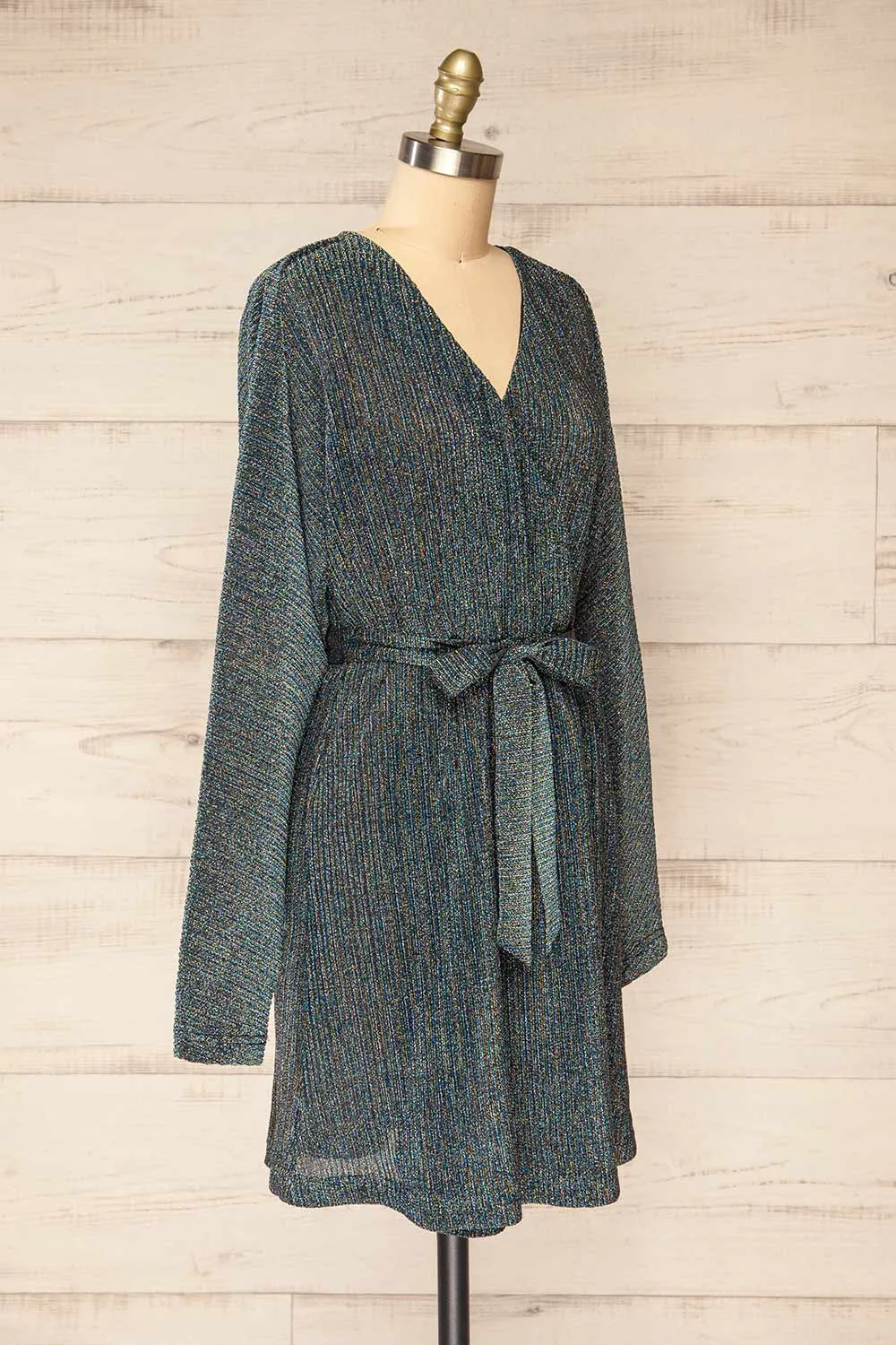 Kisumu | Short Sparkly Wrap Dress