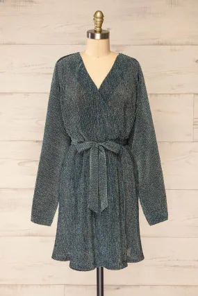 Kisumu | Short Sparkly Wrap Dress