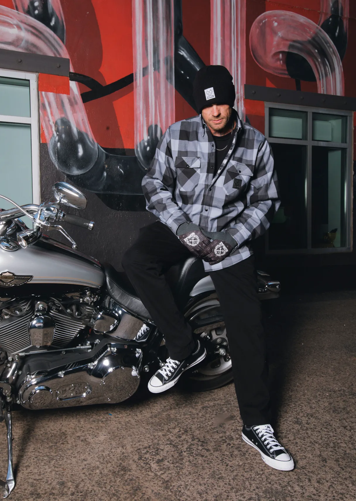La Muerte Sherpa Lined Flannel Jacket