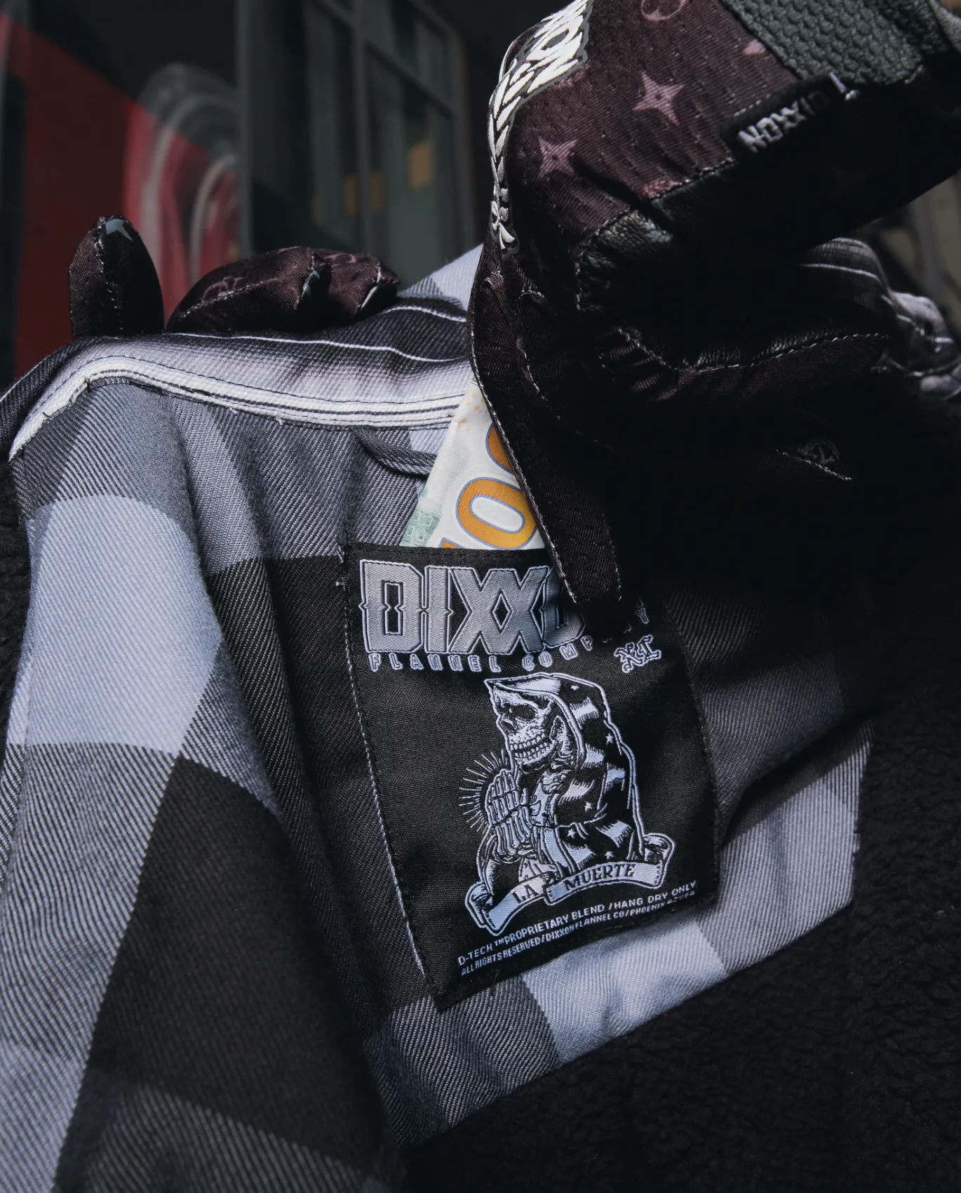 La Muerte Sherpa Lined Flannel Jacket