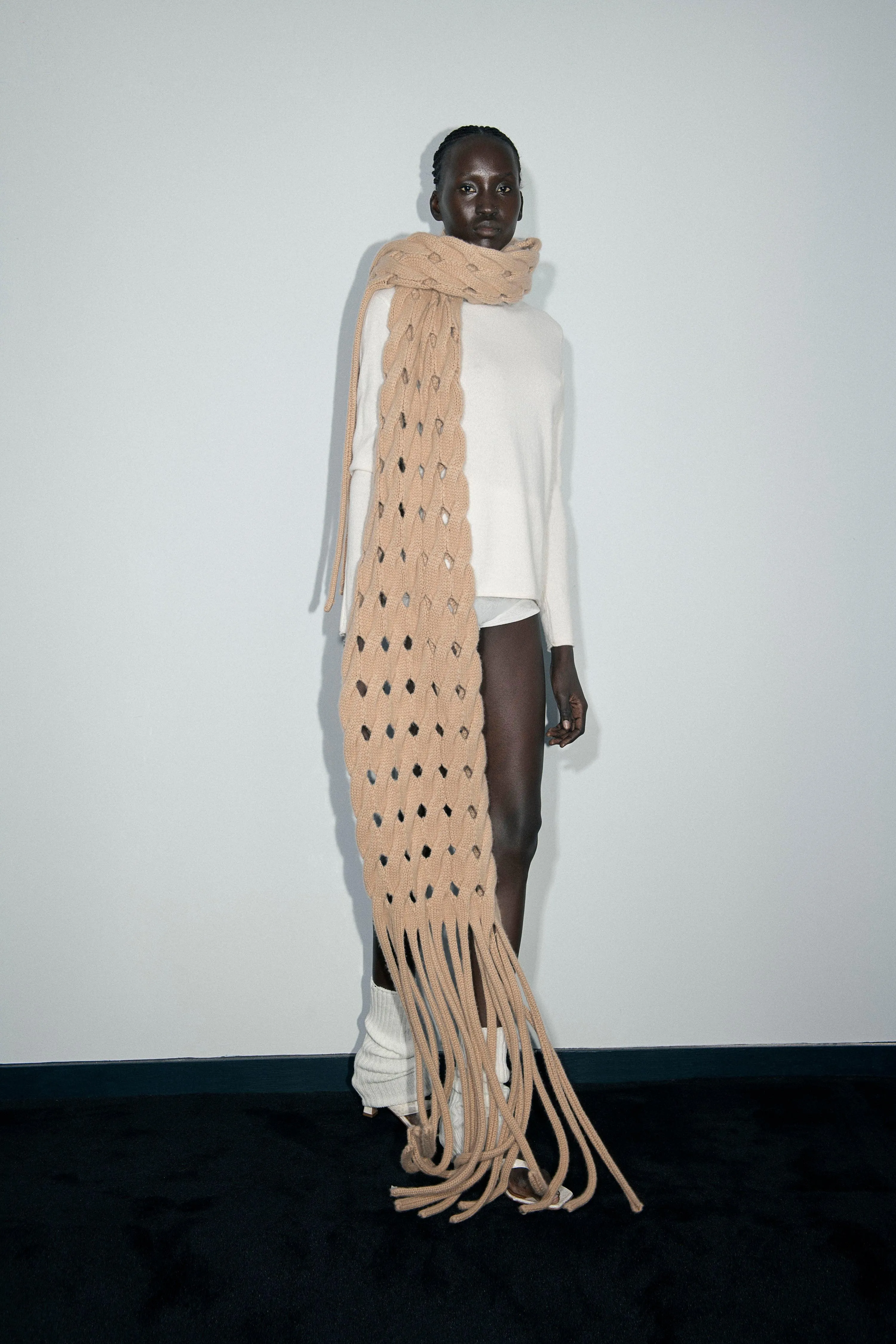 Lattice Cashmere Scarf