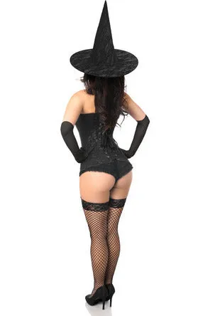 Lavish 3 PC Midnight Witch Corset Costume