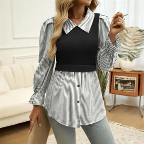 Layered Contrast Shirt