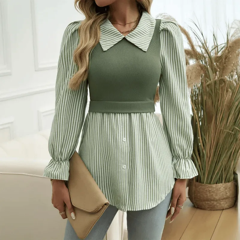 Layered Contrast Shirt