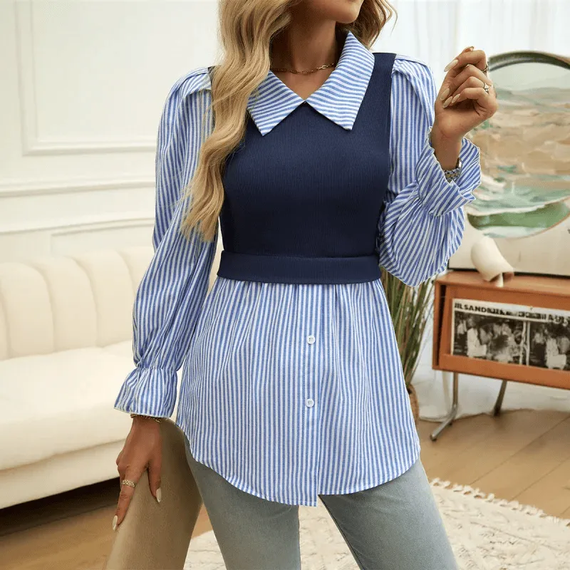 Layered Contrast Shirt