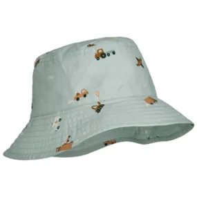 Liewood Damon Sun Hat Bucket Hat | Vehicles Dove Blue