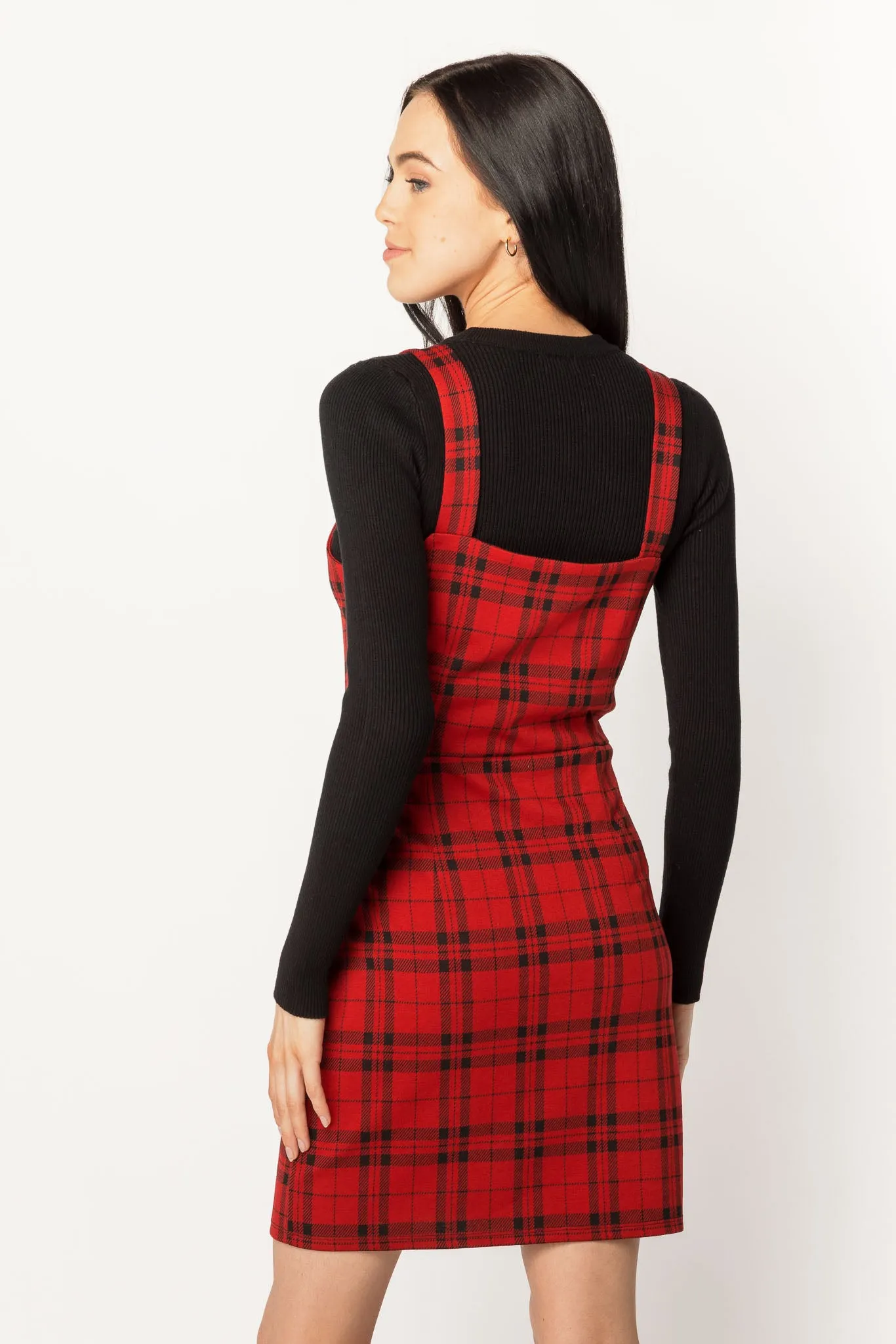 Londyn Plaid Jacquard Bodycon Jumper