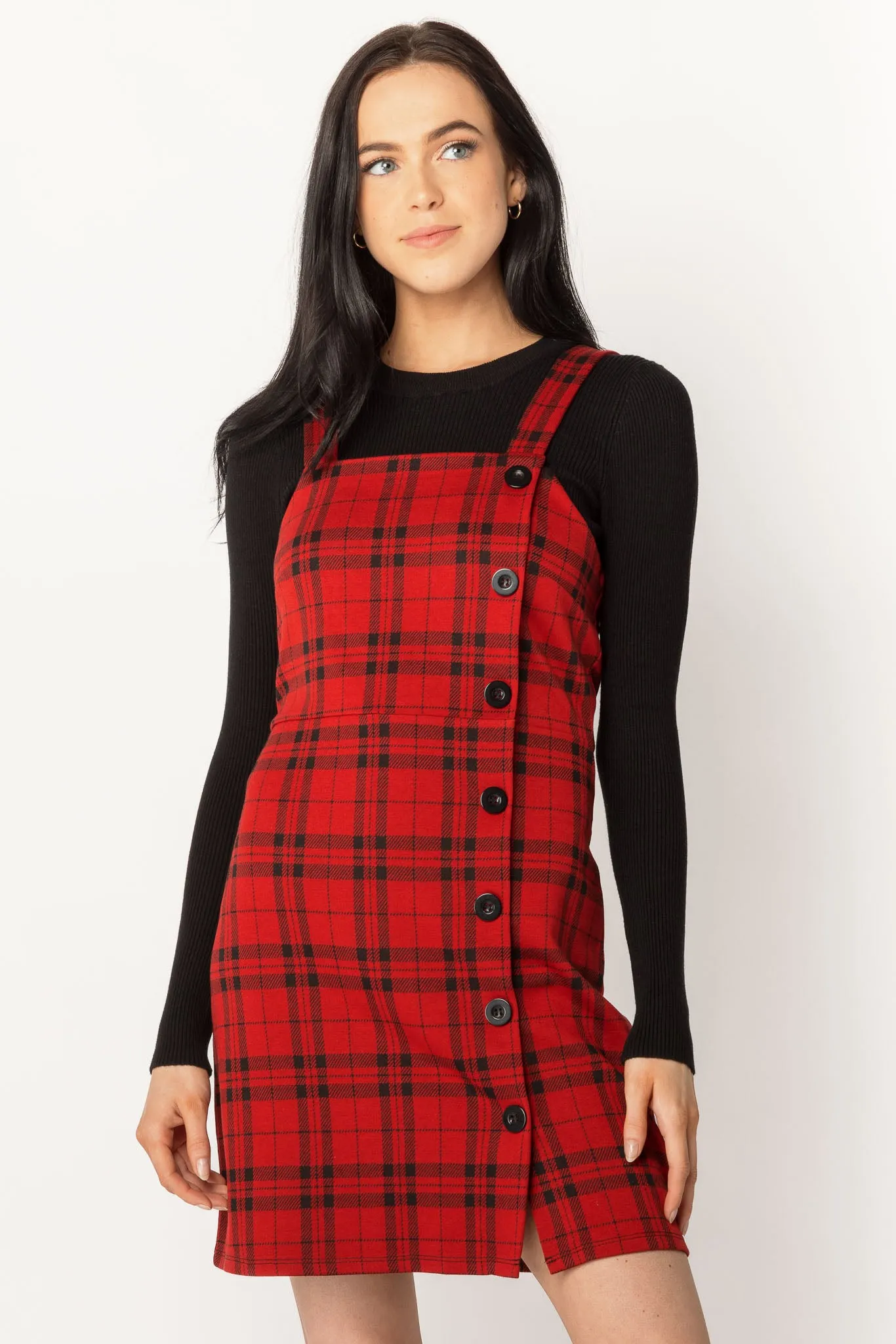 Londyn Plaid Jacquard Bodycon Jumper