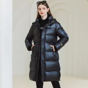 Long Hooded Winter Coat – Warm Cotton Jacket