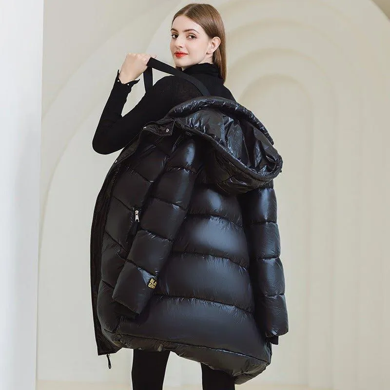 Long Hooded Winter Coat – Warm Cotton Jacket
