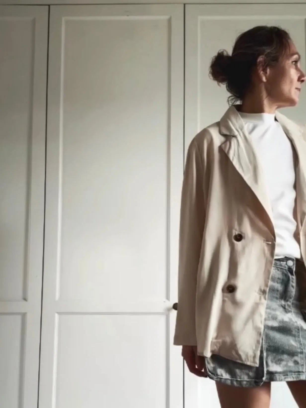 LOOSE CASUAL BLAZER - BEIGE