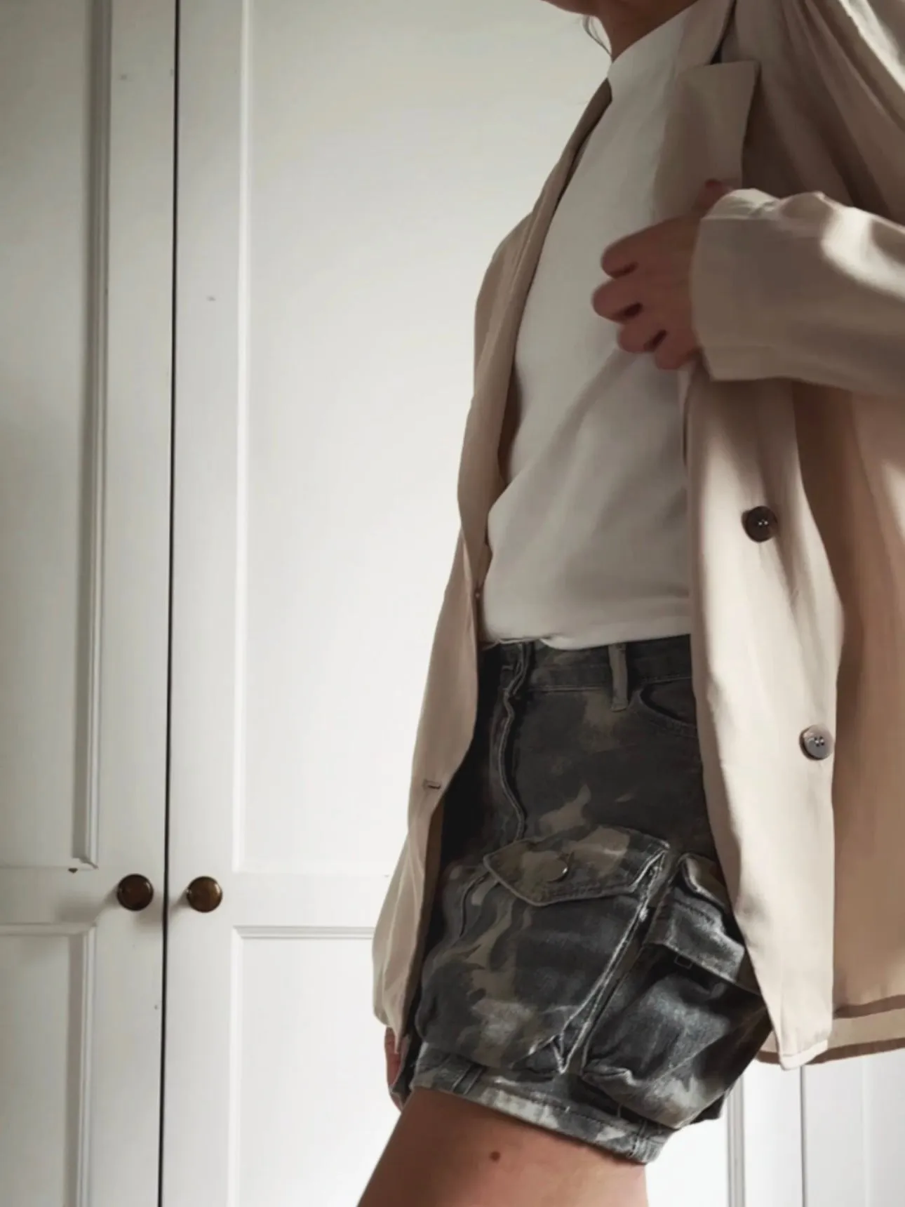 LOOSE CASUAL BLAZER - BEIGE