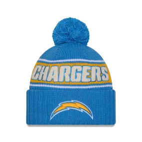Los Angeles Chargers New Era 2024 Sideline Sport Cuffed Knit Hat with Toque