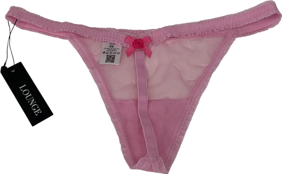 Lounge Underwear Pink Eden Slip Dress And Thong UK XS