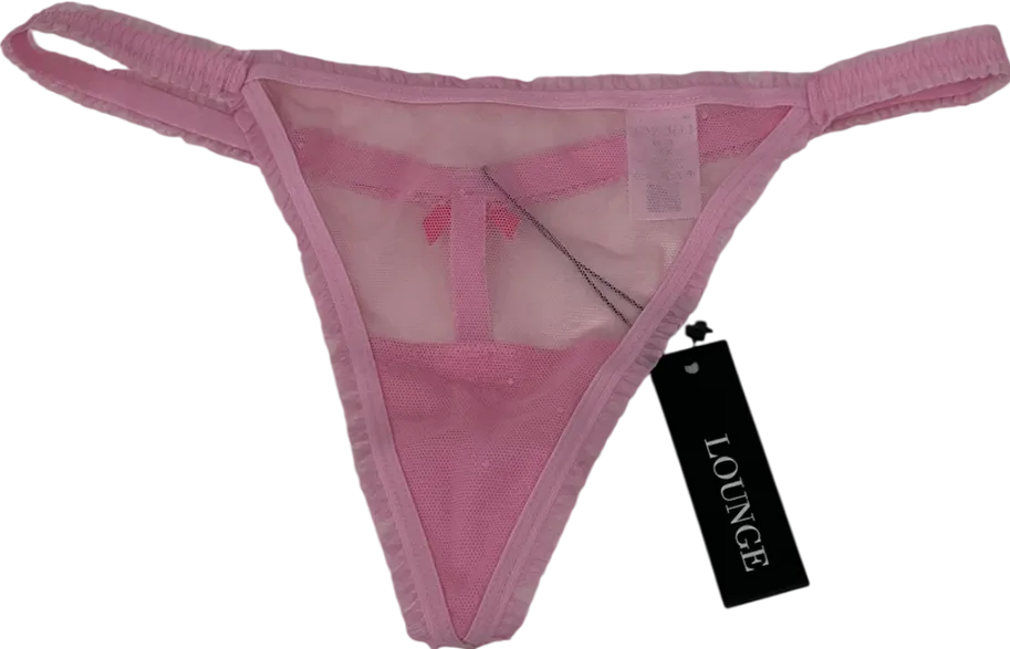 Lounge Underwear Pink Eden Slip Dress And Thong UK XS