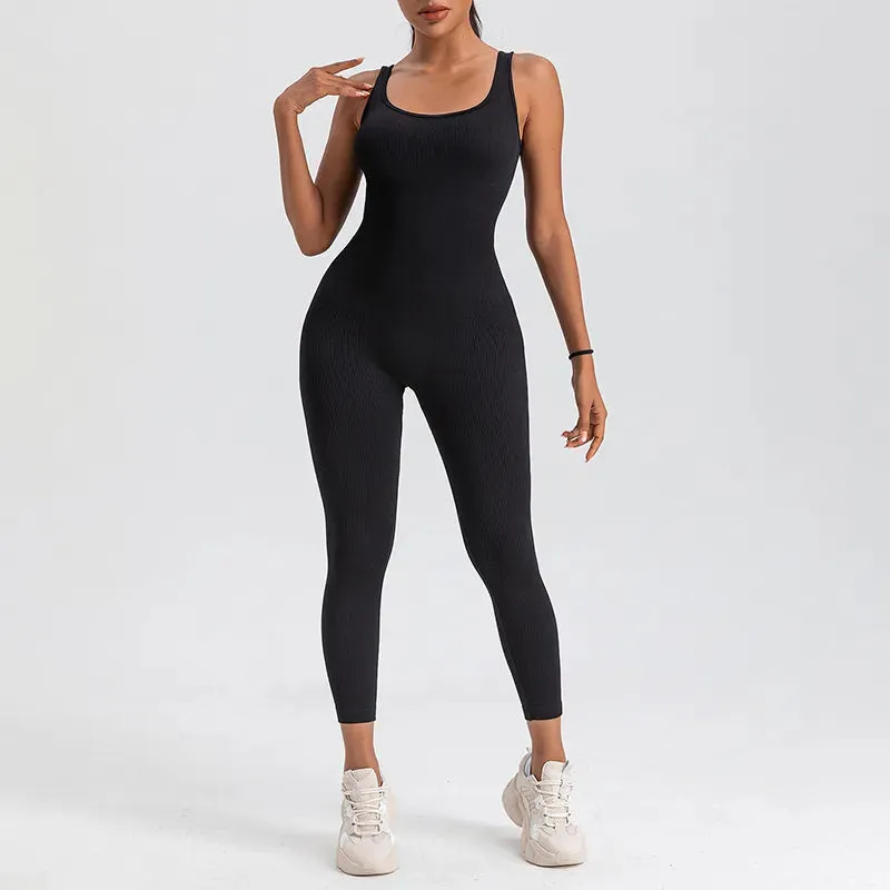 LUX Ribbed Contour Yoga Jumpsuit