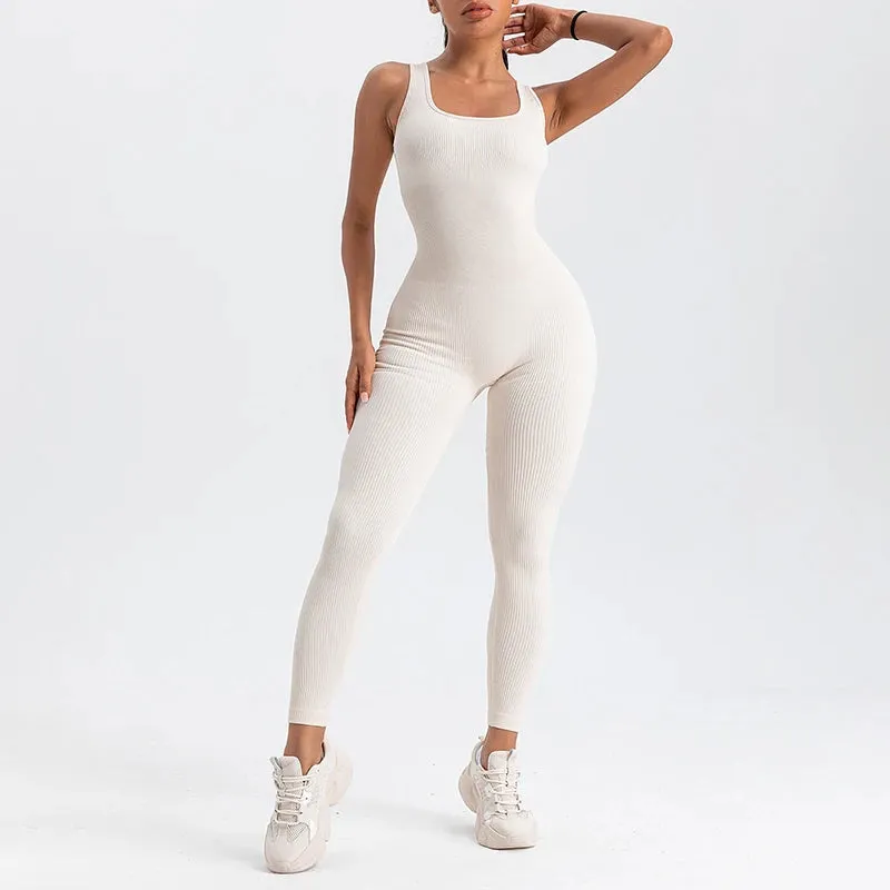 LUX Ribbed Contour Yoga Jumpsuit