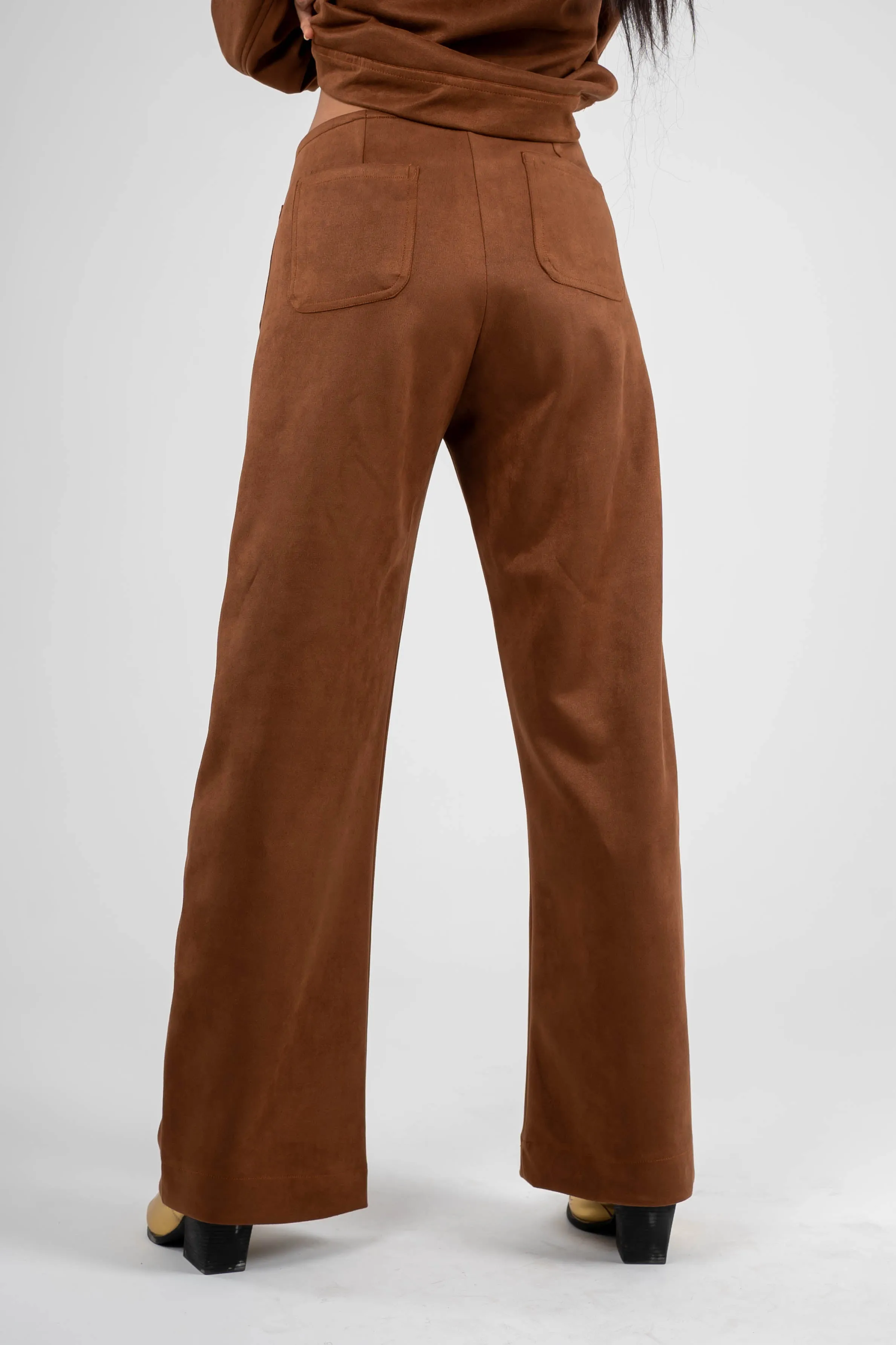 Luxe Suede High Waist Pants - EIAP