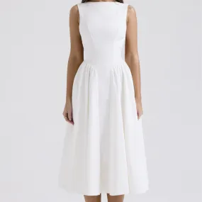 Mary High Waist Backless Maxi Dress