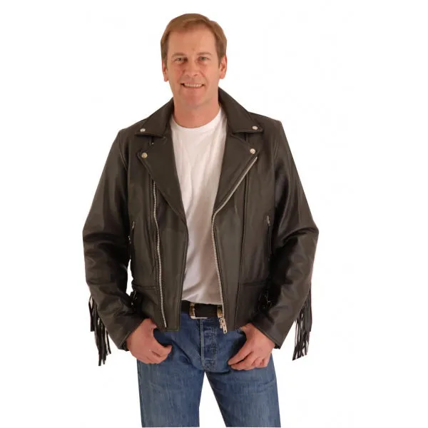 Maveric Patrol Leather jacket with fringes - Western look for rockers and bikers 103