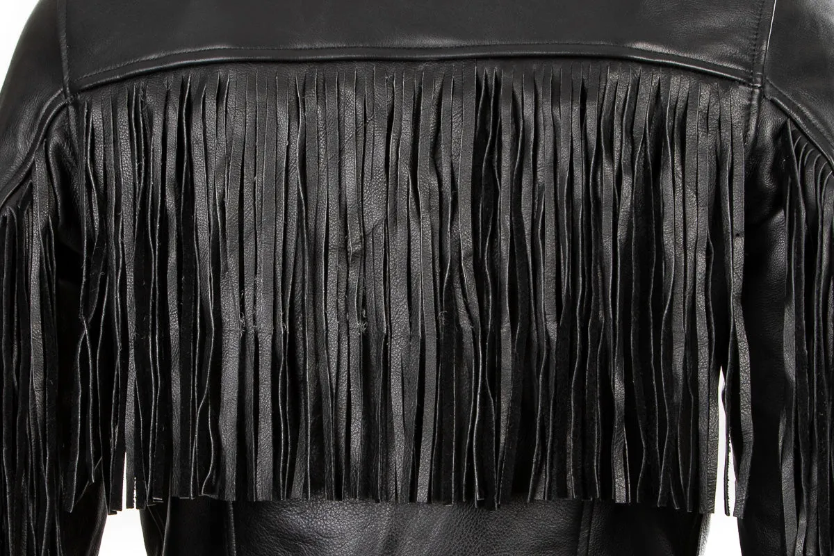 Maveric Patrol Leather jacket with fringes - Western look for rockers and bikers 103