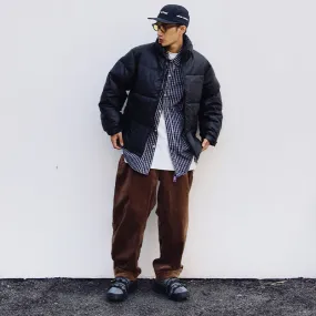 Mens Corduroy Pants Japanese Cityboy Autumn and Winter Thick Male Wide Leg Loose Casual Trousers