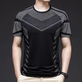 Men's Loose Thin Breathable Solid Color T-shirt - GlamzLife