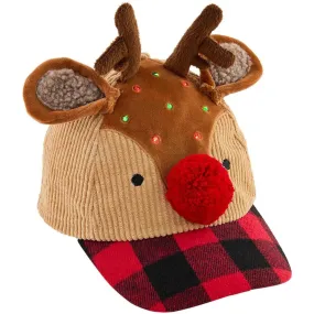 Mud Pie Xmas Light Up Baseball Hats Reindeer