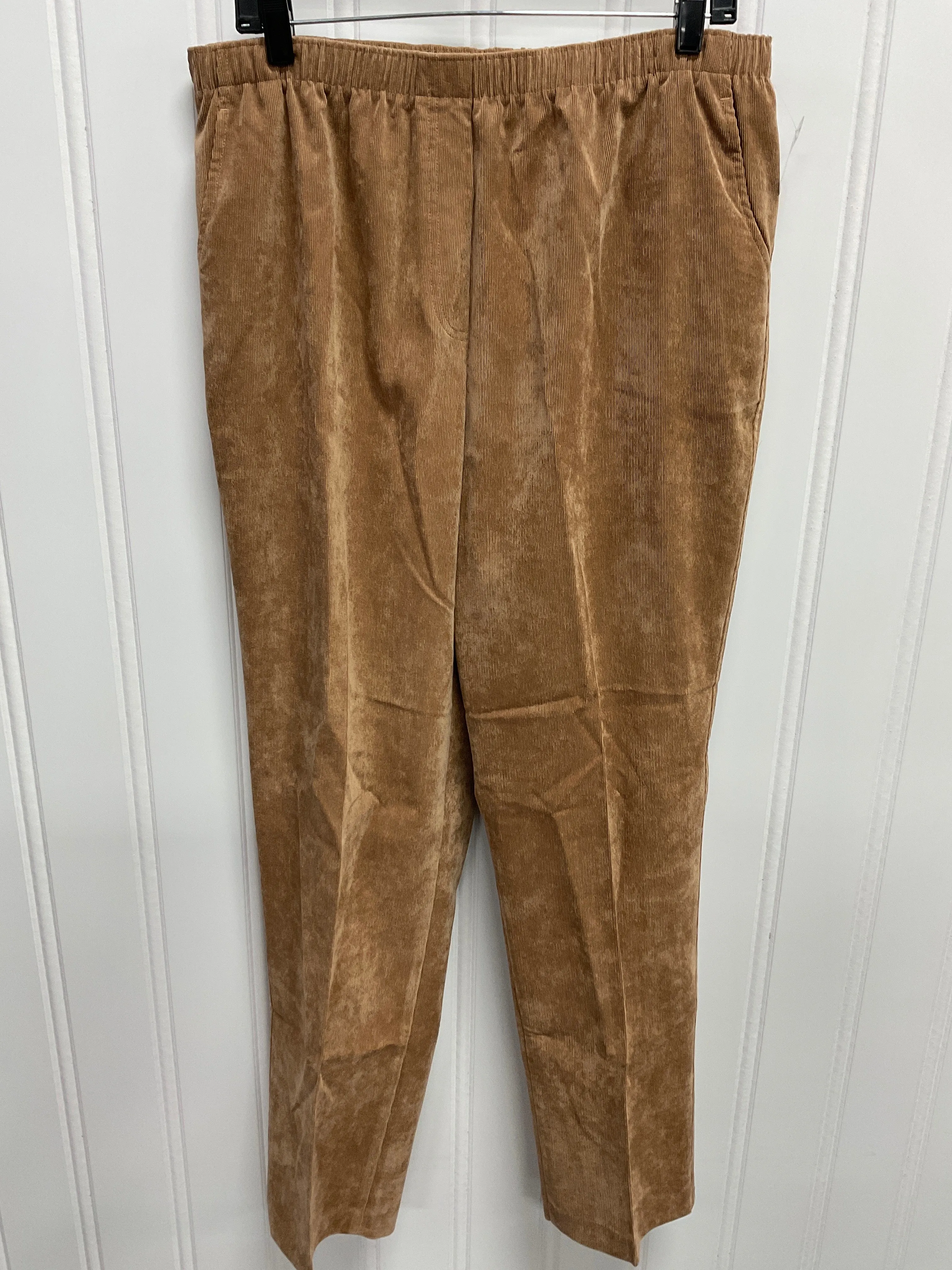 Pants Corduroy By Allison Daley In Tan, Size:16