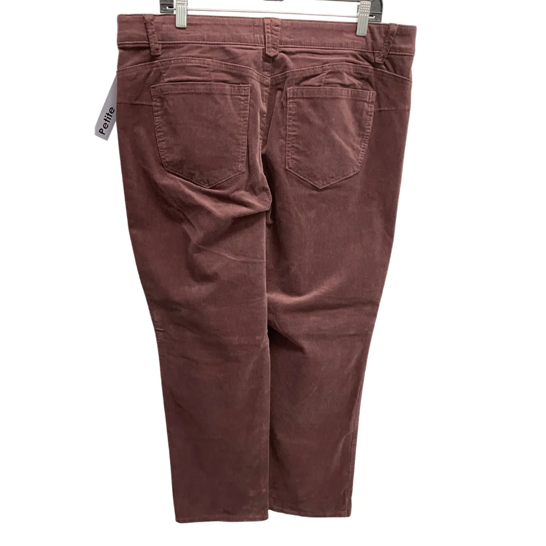 Pants Corduroy By Democracy In Purple, Size: 18
