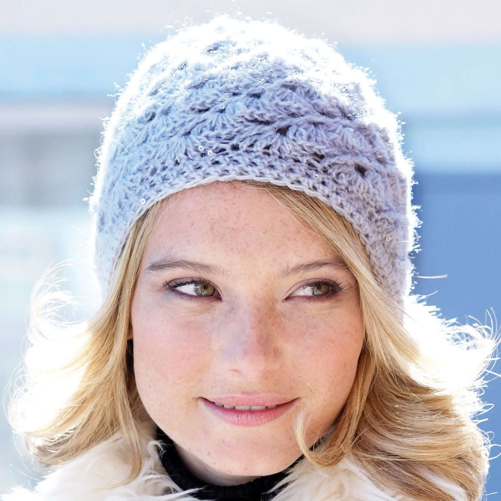 Patons Crochet Swirl Hat