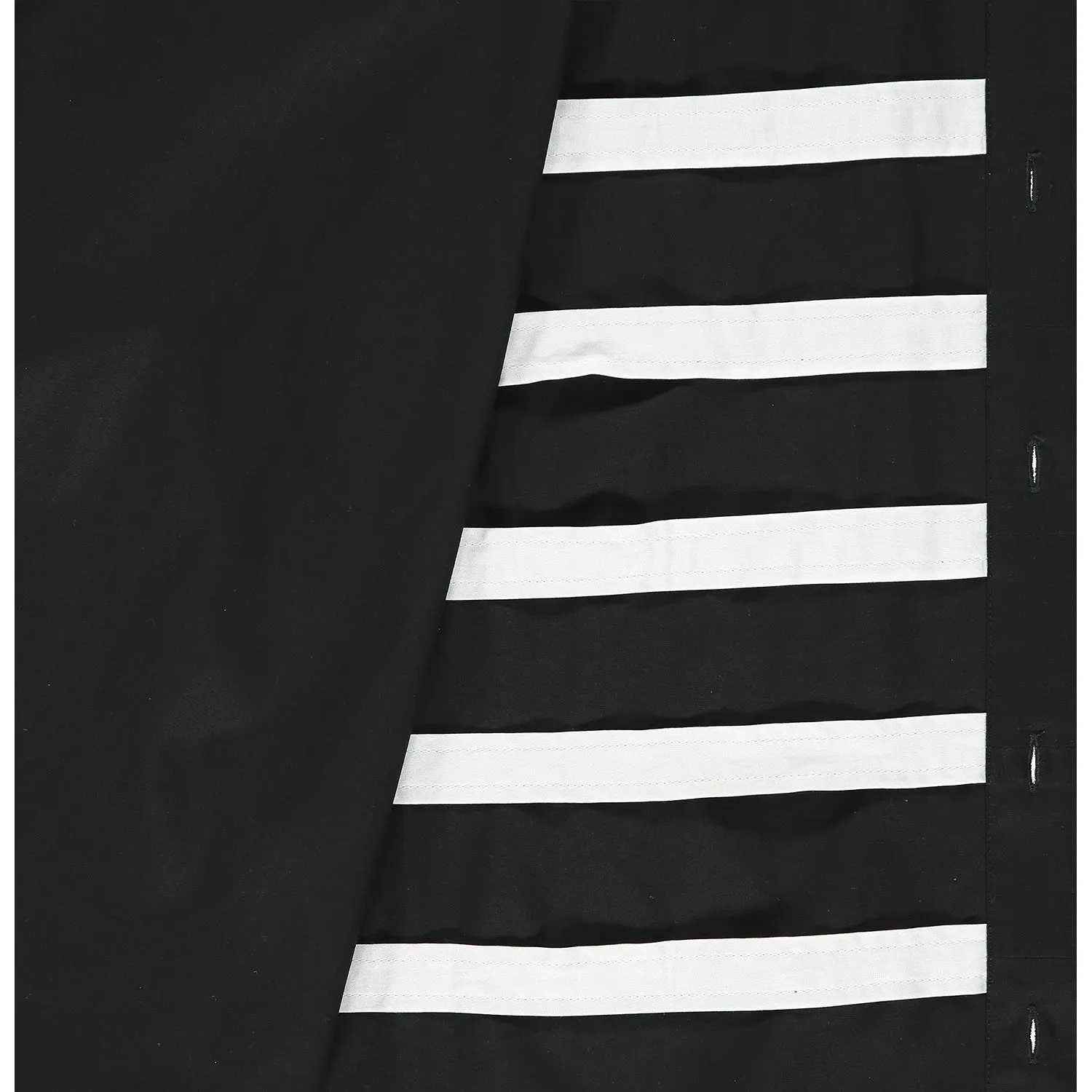 Peekaboo Slim-Fit Shirt - Black/White