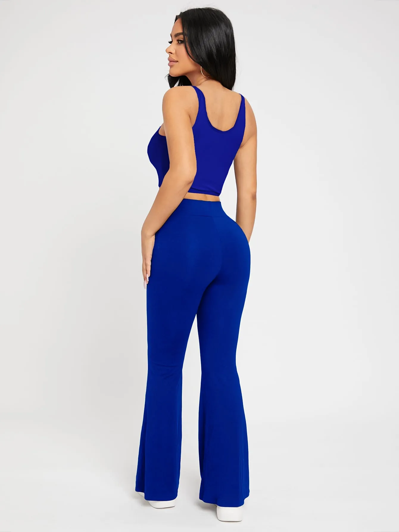 PETITE High Waist Flare Leg Pants