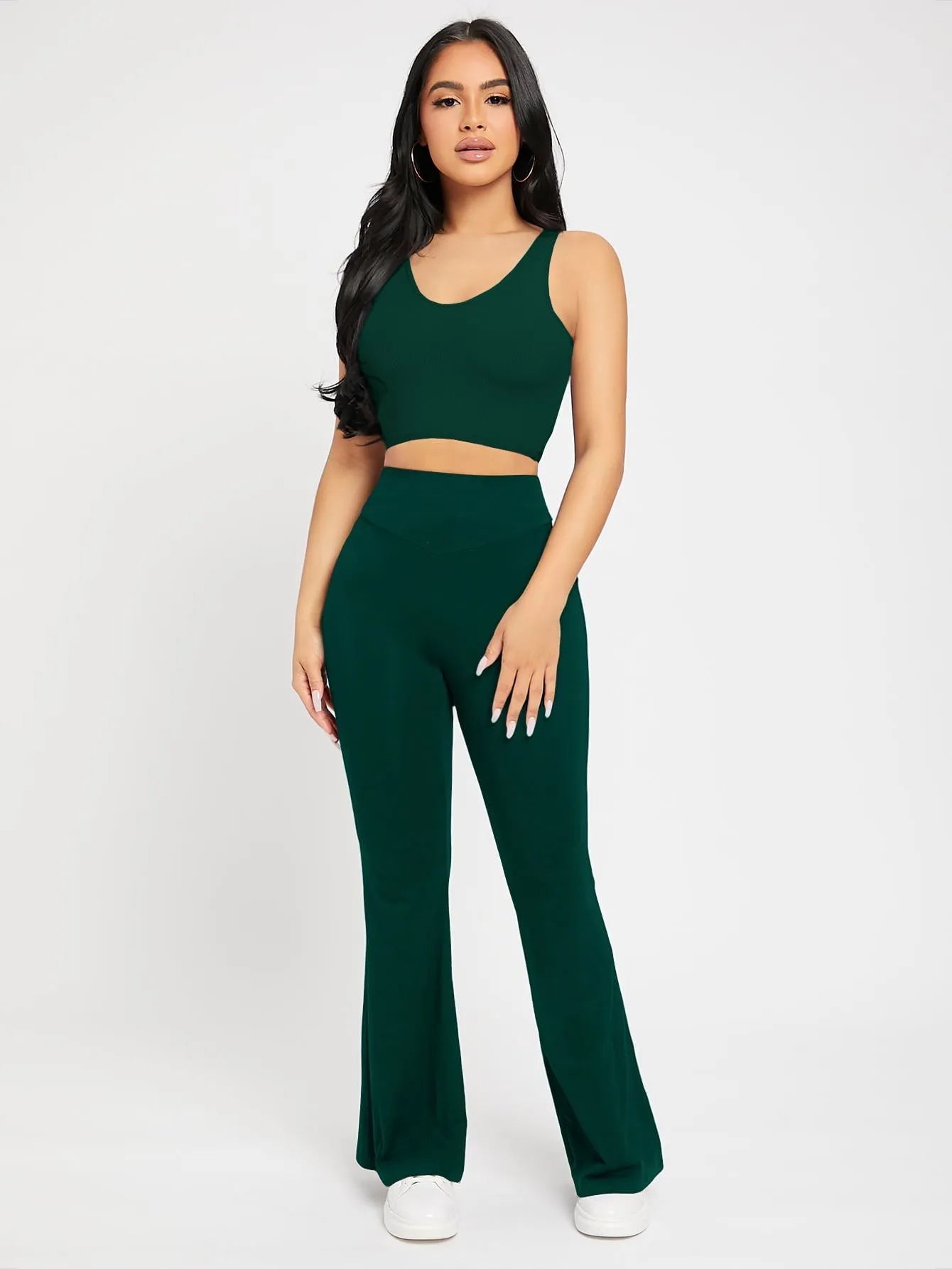 PETITE High Waist Flare Leg Pants