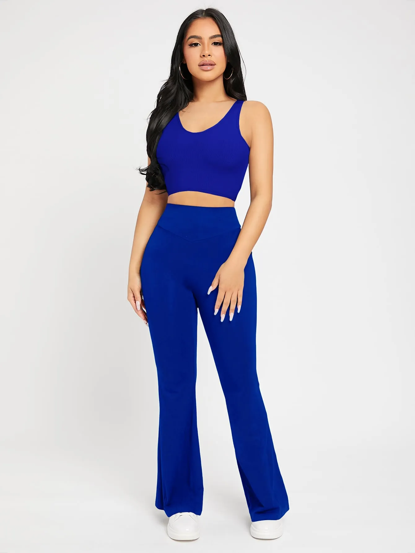PETITE High Waist Flare Leg Pants