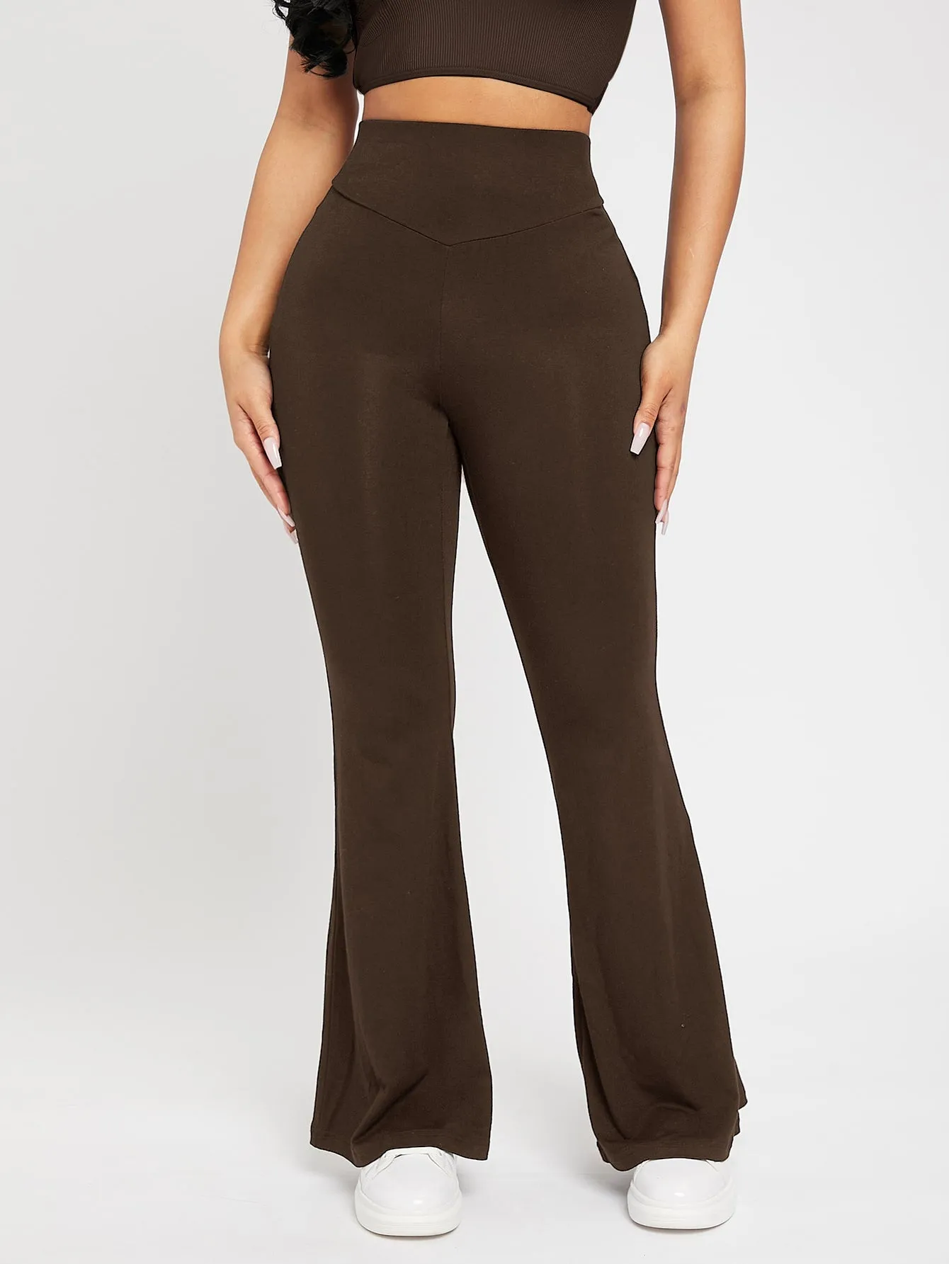 PETITE High Waist Flare Leg Pants